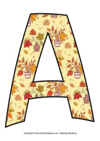 Thanksgiving Letter A