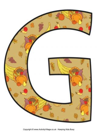 Thanksgiving Letter G 1