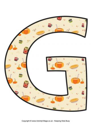 Thanksgiving Letter G 2
