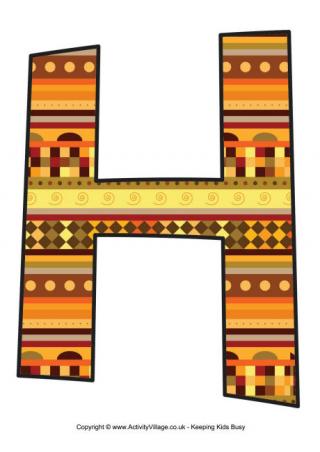 Thanksgiving Letter H
