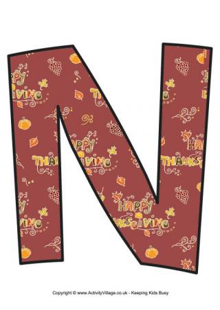 Thanksgiving Letter N 2