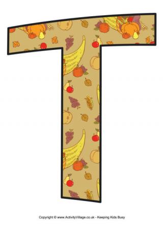 Thanksgiving Letter T