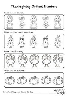 Thanksgiving Maths Worksheets