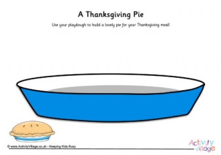 Thanksgiving Pie Playdough Mat