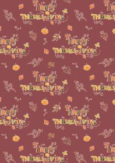 Thanksgiving Scrapbook Paper