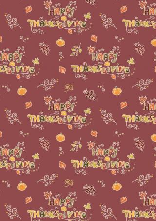 Thanksgiving Scrapbook Paper Happy Thanksgiving