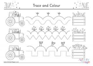 Thanksgiving Trace And Colour Page 1 