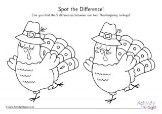 Thanksgiving Find the Differences