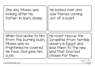 The Burning Bush Caption Cards