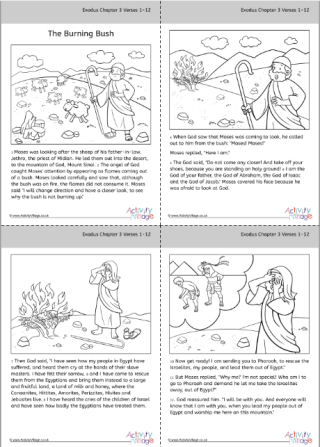 The Burning Bush Story and Colouring Book