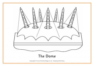 The Dome Colouring Page