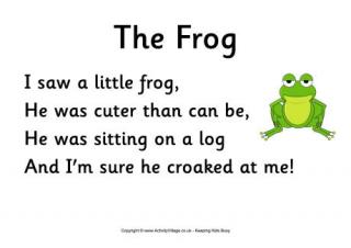 The Frog poem