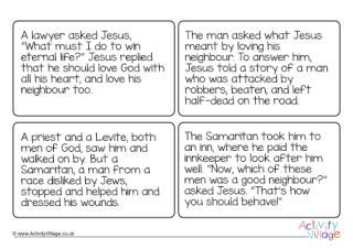 The Good Samaritan Caption Cards