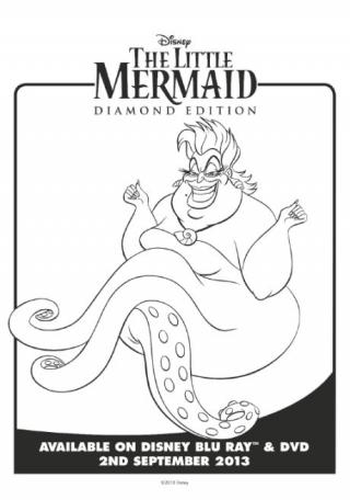 The Little Mermaid Colouring Page 2