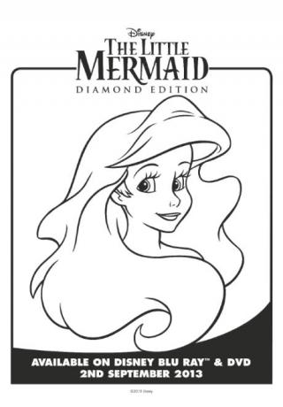 The Little Mermaid Colouring Page 4