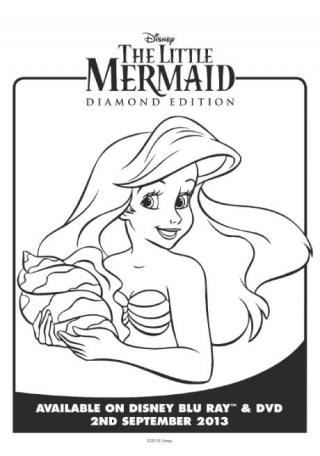 The Little Mermaid Colouring Page 5