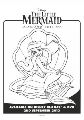 The Little Mermaid Colouring Page 6