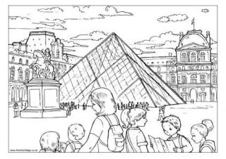 Notre Dame Colouring Page