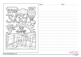 The Sky Is The Limit Story Paper