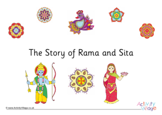 The Story of Rama and Sita Colourful