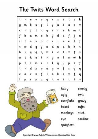 The Twits Word Search