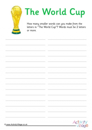 The World Cup How Many Words