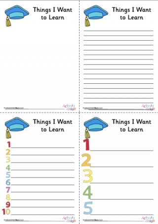 Things I Want to Learn Planner