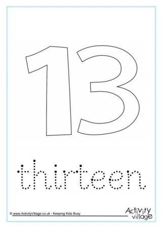 Thirteen Word Tracing