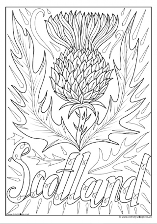Scotland Coloring Pages For Kids 6