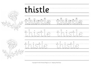 Thistle Worksheets