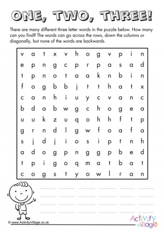 Three Letter Words Search