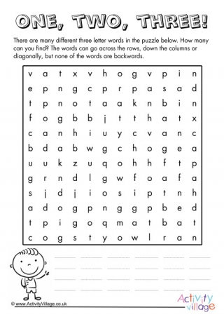 words search letter three question word puzzle find puzzles kids searches