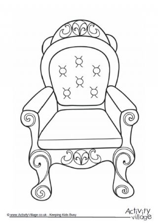 Throne Colouring Page 2
