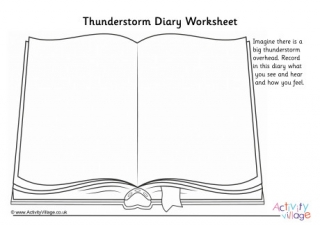 Thunderstorm Diary Worksheet