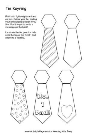 Tie keyrings