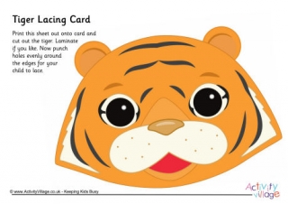 Tiger Lacing Card 2