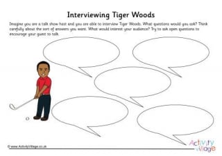 Tiger Woods Interview Worksheet