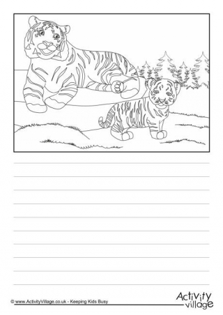 Tigers Scene Story Paper