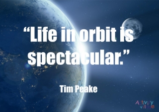 Tim Peake Quote Poster