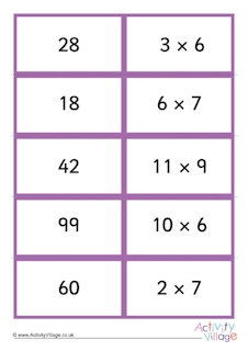 Times Tables Dominoes