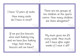 Times tables story sums 1