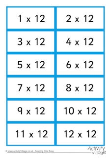 Times Tables Printables