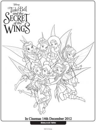 secret of the wings coloring sheets