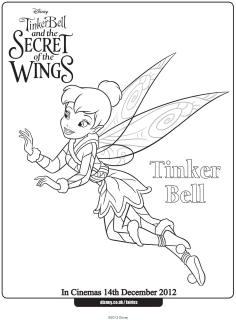 Tinkerbell Printable Activities and Colouring