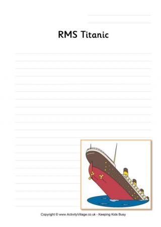 Titanic Writing Page