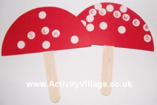 Toadstool Labels
