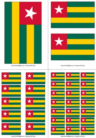 Togo Flag Printable