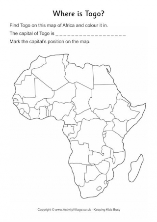 Togo Location Worksheet