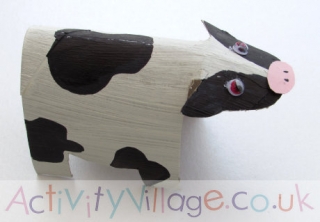 Toilet Roll Cow Craft