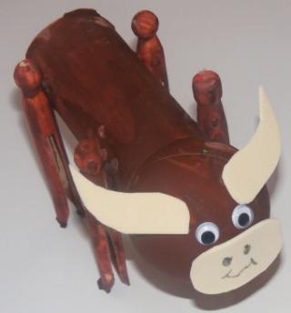 Toilet Roll Ox Craft